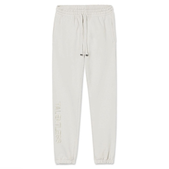 TALENTLESS Other - Talentless Heavyweight Embroidered Sweatpants- Bone